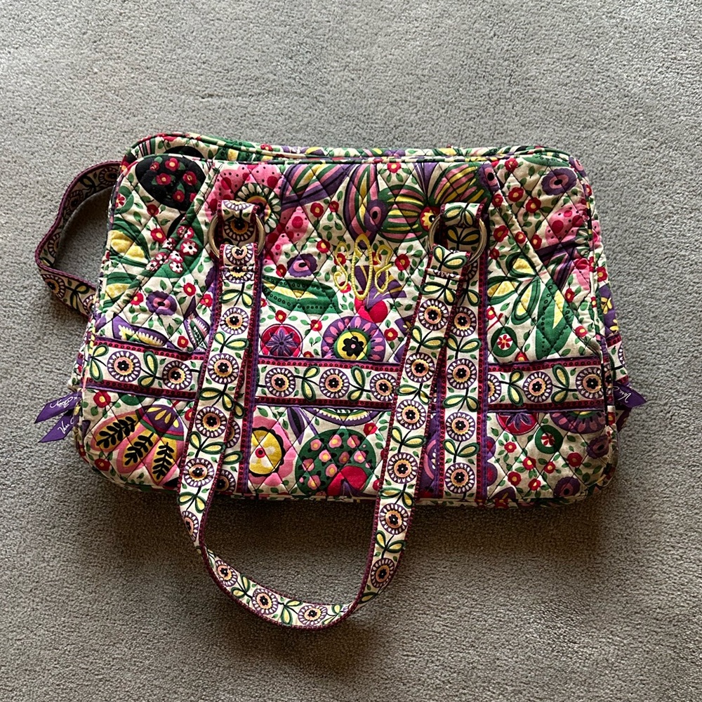 Vera Bradley Shoulder Bag Viva La Vera Purse 9"x14"x4"